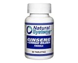 Natural Systems Ginseng + Ginkgo Biloba 60 tablets Enhance Memory Brain