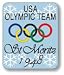 1948 St. Moritz Olympics Five Rings Pin