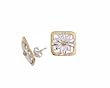 Sterling Silver Two Tone Daisy Earrings