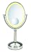 Health & Personal Care : Infiniti by Conair BE86R Triple Mangnification Mirror with 9" Oval Frame, Polished Chrome