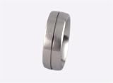 Comfort-Fit 7mm Stainless Steel Band with Brush Finish and Center Groove