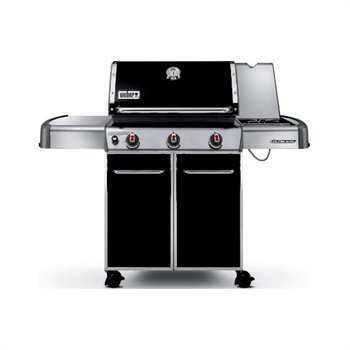 Weber Genesis EP-320 Series: 6621301 637 Sq. In Gas Grill with Three stainless steel burners, 7mm stainless steel rod cooking grates, 38,000 BTU-per-hour input main burners and Individual electronic ignition system: Black, Natural Gas