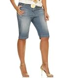 Apple Bottoms - Apple Bottoms Plus Size Denim Bermuda Shorts, Emerson Wash