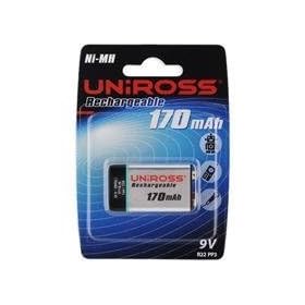 UniRoss Ni-Mh 170 mAh 9V Rechargeable batteries