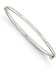14k White gold Leslies Hinged Bangle