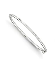 Leslies 14K White Gold Hinged Bangle