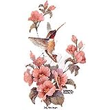 Hummingbird & Flowers Adult Long Sleeve T-Shirt