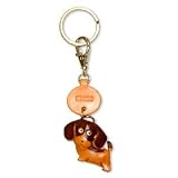 VANCA Craft Petit Mini Mascot Leather Dog Keychains * BEAGLE *