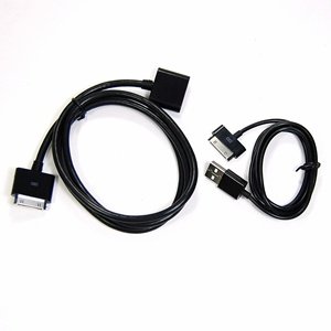 Cosmos Black Cable 3 Ft USB Charge and Sync Data Cable + Dock Connector Extender Extension Cable for Ipod Touch Iphone 4 4s 3 3Gs + Cosmos Cable Tie