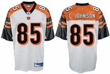 Chad Johnson Cincinnati Bengals #85 Replica Reebok NFL Football Jersey (White)