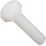 Nylon Machine Screw, Hex Head, 1/4"-20, 1-1/2" Length (Pack of 100)