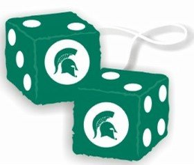 Michigan State Spartans Fuzzy Dice