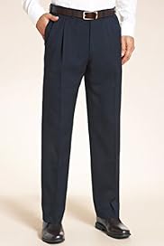 Crease Resistant Twin Pleat Hopsack Trousers