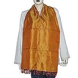 Designer Scarf Vintage Accessories Silk and Viscose India Clothes 20 x 72 (srft233)