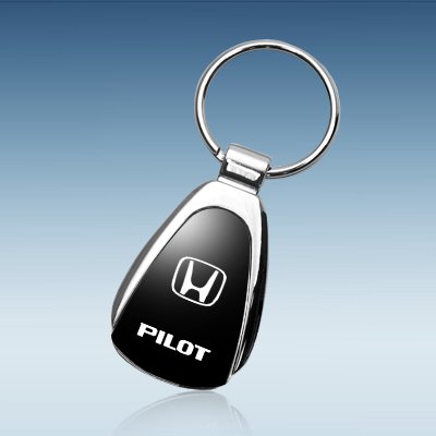 Honda Pilot Black Tear Drop Key Chain Features. Laser engraved logo will 