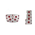 Solid Aluminum Pedal Cover - Euro Type R Automatic Red