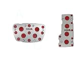 Solid Aluminum Pedal Cover - Euro Type R Automatic Red