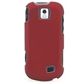 Crystal Hard RED RUBBERIZZED Faceplate Cover Case Shield for SAMSUNG M910 I ....