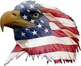 Patriotic Eagle Head Decal Facing Left - 3