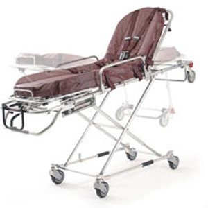 Mobile Transporter – Color: Orange. Includes Mattress and Restraints, Model: 35-A