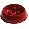 Brake-Fast Dog Food Slow Feed Bowl - Small Red
