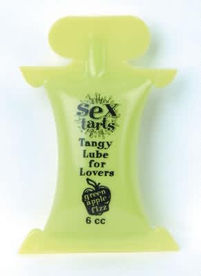 TLC Sex Tarts Lube, Green Apple Fizz, 6 Cc 6 Ml, Pillow Pack