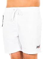 Superdry Short de Baño (Blanco)