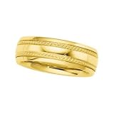 14K Yellow Gold Comfort Fit Wedding Band For Men and Women - Sizes 3.5 - 15, no size 4, 4.5, 14.5