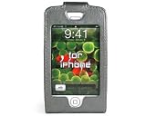 Apple iPhone Soft Leather Cover Case - Silver FZ