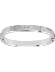 Hinged Bangle Bracelet in Sterling Silver