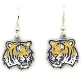 LSU Fighting Tigers Dangle Earrings - NCAA College Athletics Fan Shop Sports Team Merchandise