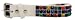 Vegan White Belt With Muti Color 3 Row Pyramid Studs