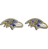 Baltimore Ravens Stud Earrings - NFL Football Fan Shop Sports Team Merchandise