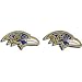 Baltimore Ravens Stud Earrings - NFL Football Fan Shop Sports Team Merchandise