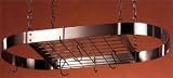Rogar Stainless Steel Oval Pot Rack 40-in.