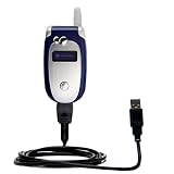 Classic Straight USB Cable for the Motorola V555 with Power Hot Sync and Charge capabilities - Gomadic Brand w/ TipExchange Technology