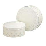 from TPCCTINSET Kitchen Craft Classic Collection Polka Round Metal Cakes and Biscuits Tins, Set of 2 (Model TPCCTINSET)
