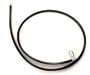 Sterling Silver 16" Black Rubber Cord Chain Necklace
