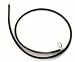Sterling Silver 16" Black Rubber Cord Chain Necklace