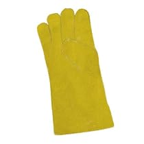 Hitzehandschuh 5-Fingerhandschuh Aramidgewebe Typ 650, gelb, bis 500°C 600 mm lang
