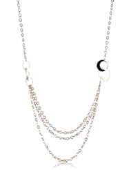 Rebecca "Griffe" Rose Gold Over Bronze and Steel Multi-Strand Necklace
