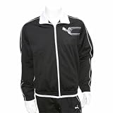 Puma Men's Tricot Cat Suit Jacket,Black-White,Medium
