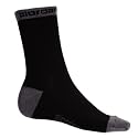 Giordana Merino Wool Cycling Socks - Black w/ Grey Accents - GI-SOCK-WOOL-BKGY (L/XL)