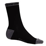 Giordana Merino Wool Cycling Socks - Black w/ Grey Accents - GI-SOCK-WOOL-BKGY