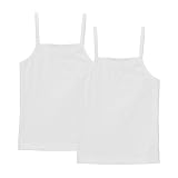 Big Girls' French Toast Camisole 2-pk. with Bow/Texture - White