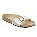 Birkenstock Slipper ''Madrid'' aus Birko-Flor in graceful pearl white mit normalem Fussbett