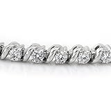 14K White Gold Diamond Bracelet -- 3.00 Ct. I1-I2 J/K