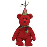 TY Beanie Babies Happy Birthday   - Happy Birthday Bear (Red)