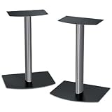 Bose FS-1 Bookshelf Speaker Floor Stands (pair) - Black and Silver