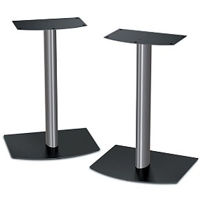 Bose FS-1 Bookshelf Speaker Floor Stands (pair) - Black and Silver